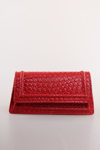 weem bag Плетена чанта Weembag Jahra Clutch Pisa за жени