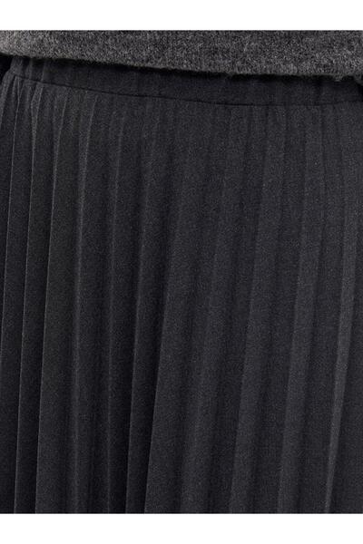 LC Waikiki Gray Women's Pleated Skirt with Elastic Waist