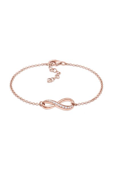 ELLI Armband Frau Unendlichkeitssymbol mit Zirkonia Kristall aus 925 Sterling Silber