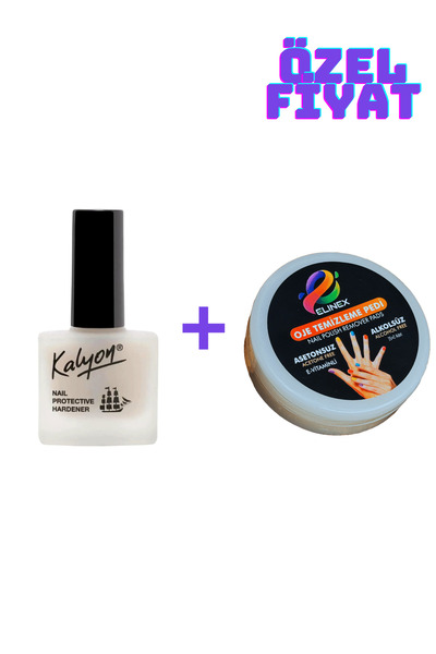 Kalyon Tırnak Besleyici Ve 11ml Asetonsuz Alkolsüz E-vitaminli Oje Çıkarıcı