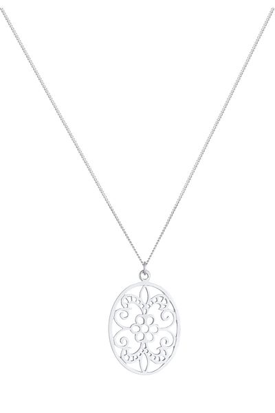 ELLI Colier pandantiv damă ornament floral din argint 925