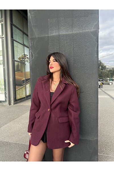 şuranur BLAZER KAŞE CEKET TEK DÜĞMELİ