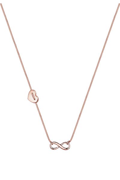 ELLI Damen-Halskette – Infinity, Herz-Wasserzeichen, 925er Sterlingsilber