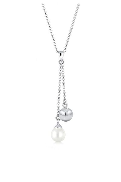 ELLI Colier colier Y-colac cu perle din argint 925