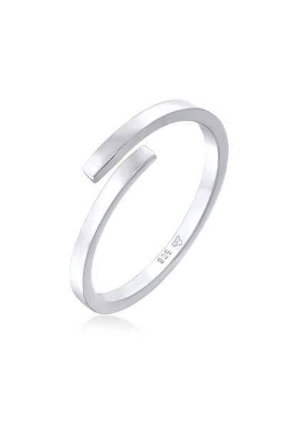 ELLI Inel pentru dama Wrap Open Geo Trend În Argint Sterling 925