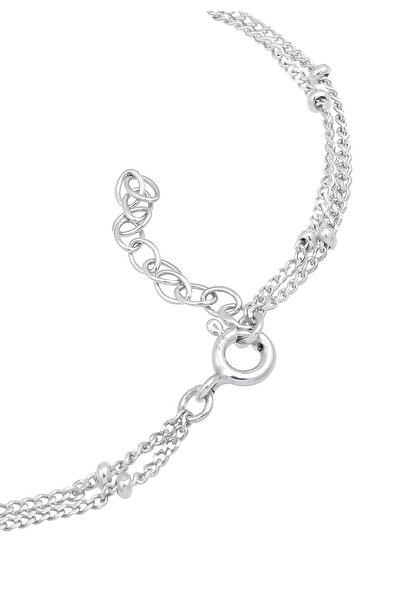 ELLI Dámský náramek s kuličkovým řetízkem Basic Trend ze sterlingového stříbra 925