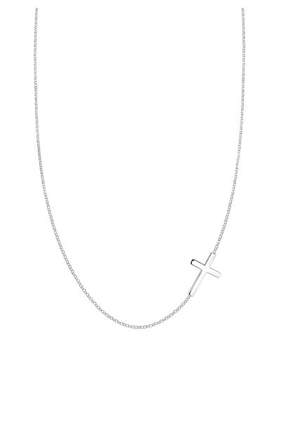 ELLI Necklace Ladies Cross Pendant Religion Basic In 925 Sterling Silver Gold Plated