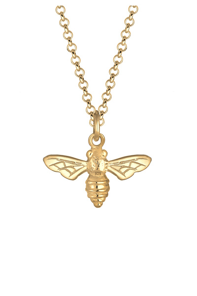 ELLI Náhrdelník Náhrdelník Bee Animal Summer 925 Silver pozlacený