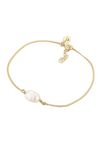 ELLI Bracelet Elegant Trend Baroque Freshwater Cultured Pearls Gold Plated 925 Sterling Silver