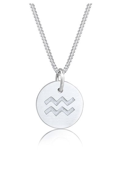 ELLI Colier Colier Colier Semn zodiacal Vărsător Astro Argint 925