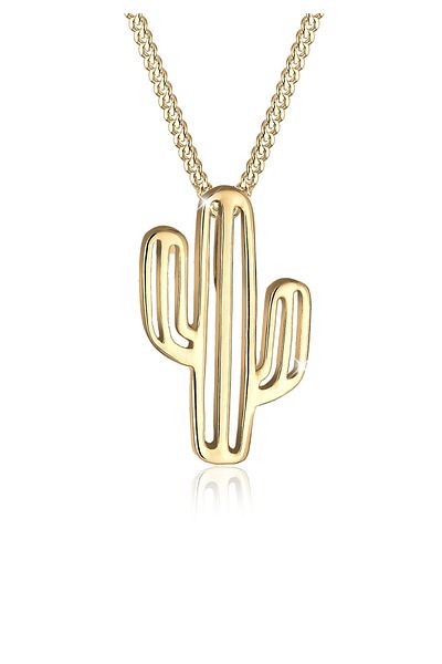ELLI Necklace Cactus Desert Trend 925 Sterling Silver