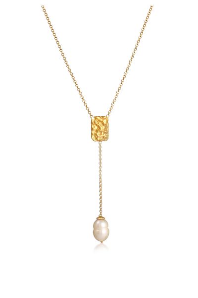 ELLI Necklace Ladies Y-necklace Pendant Baroque Timeless In 925 Sterling Silver