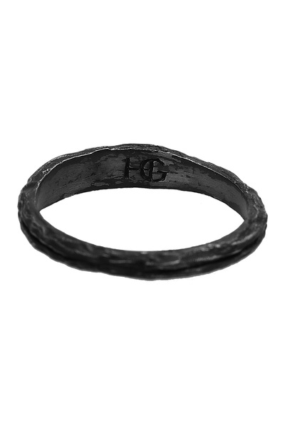 HAZE & GLORY Prsten HG HAZE & GLORY - Pánský prsten ze sterlingového stříbra 925, Pánské šperky, Oxidovaný stříbrný prsten, Sli