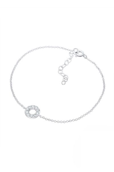ELLI Argint 925 - Brățară Geo Crystals cu design fără sudură