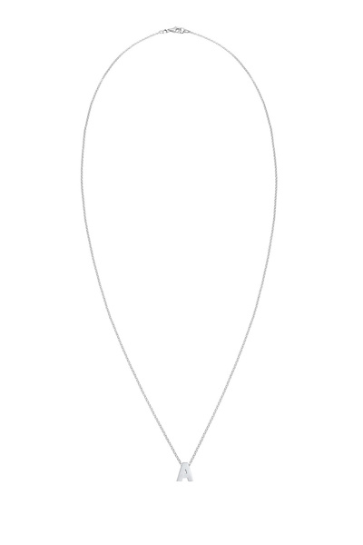ELLI Náhrdelník Přívěsky Minimal Letter A 925 Sterling Silver