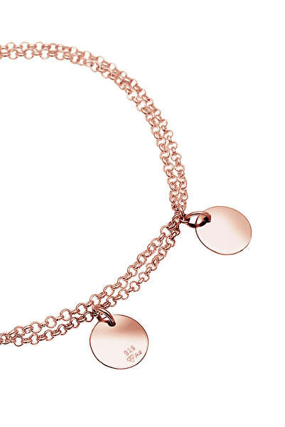 ELLI Dámský kruhový náramek s vrstvou krevních destiček a geometrickým vzorem ze sterlingového stříbra 925