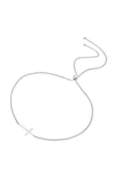 ELLI Brățară Damă Cruce Simbol Credință Filigran În Argint Sterling 925
