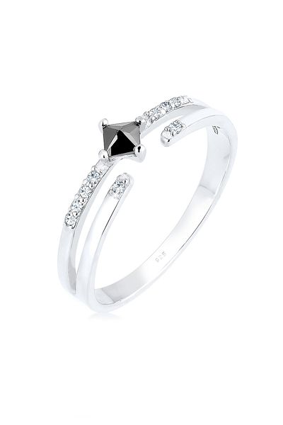 ELLI Inel Modern Zirconiu Cristale 925 Sterling Argint