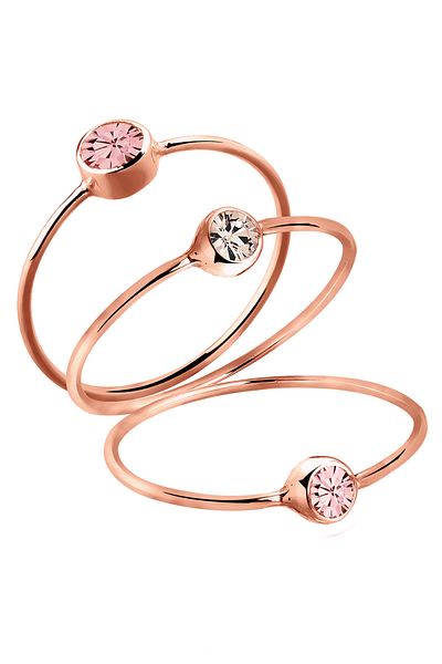 ELLI Ring Damen Verlobungsmotiv Elegant mit Kristallen in 925 Sterling Silber