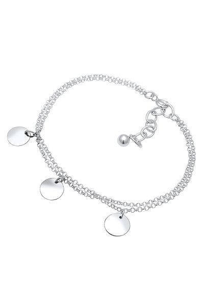 ELLI Bratara Dama Circle Placheta Strat Geo In Argint Sterling 925