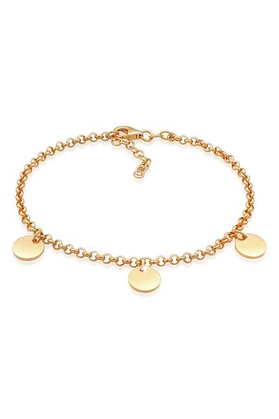 ELLI Bracelet Ladies Plate Pendant Filigree In 925 Sterling Silver