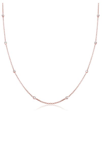 ELLI Colier de damă - argint 925 cu cristal solitar