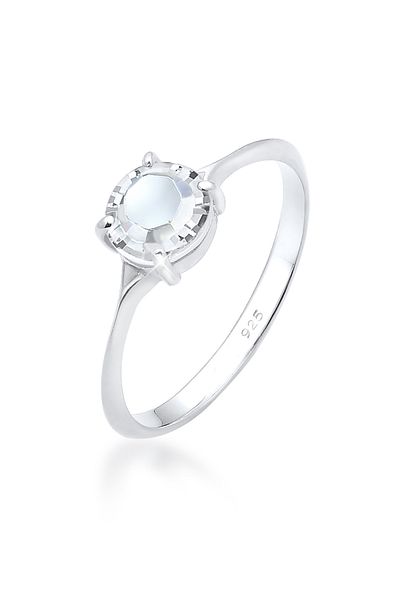 ELLI Inel Femei Elegant Logodnă Cu Cristale În Argint Sterling 925