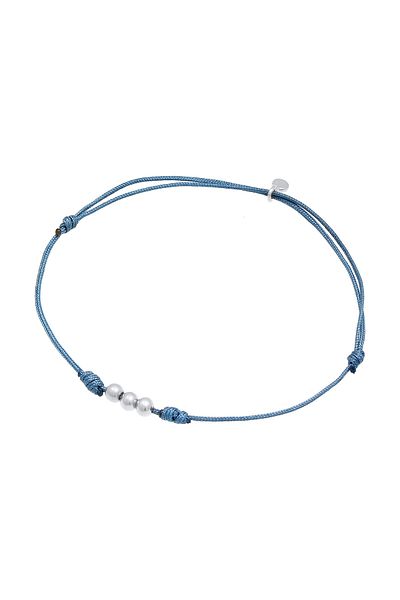 ELLI Bratara Dama Bile Nylon Basic Minimal Ajustabila In Argint Sterling 925 Placat Aur