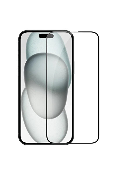 EDELFU İphone 15 Safir Tam Ekran Koruyucu Temperli Cam Koruyucu Film