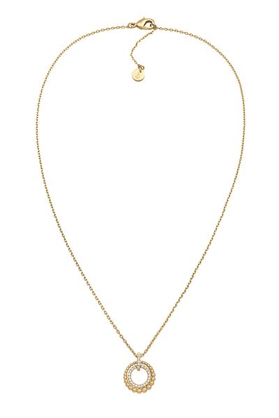 ELLI Necklace Ladies Pendant Circle Rings Elegant Ball Silver Coloured With Crystals