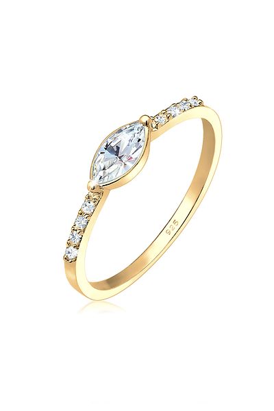 ELLI Ring Women Engagement Elegant With Crystals In 925 Sterling Silver