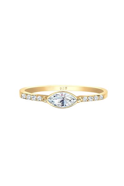 ELLI Ring Women Engagement Elegant With Crystals In 925 Sterling Silver