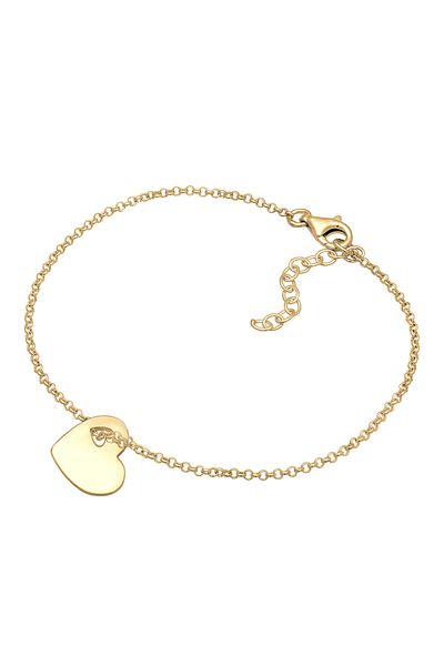 ELLI Bracelet Ladies Heart Love Cut-out In 925 Sterling Silver