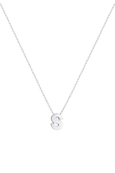 ELLI Colier Femeie Litera S Pandantiv Minimal Basic Din Argint Sterling 925