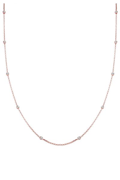 ELLI Colier de damă - argint 925 cu cristal solitar