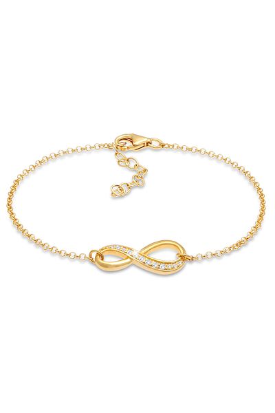 ELLI Bracelet Woman Infinity Symbol With Zirconia Crystal In 925 Sterling Silver