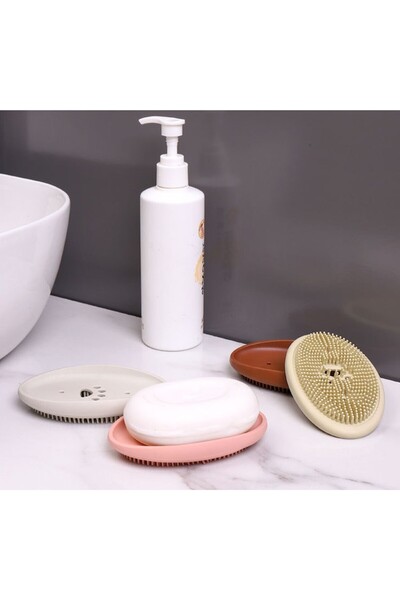 CMT Multi-Purpose Silicone Brush Soap Dish