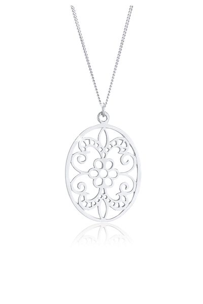 ELLI Colier pandantiv damă ornament floral din argint 925