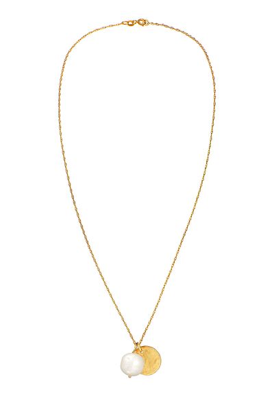 ELLI Necklace Premium Necklace Ladies Platelet With Freshwater Cultured Pearl In 925 Sterlin
