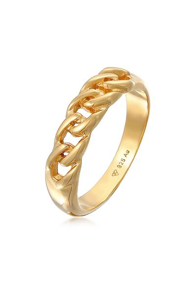 ELLI Ring Ladies Knots Chains Design In 925 Sterling Silver