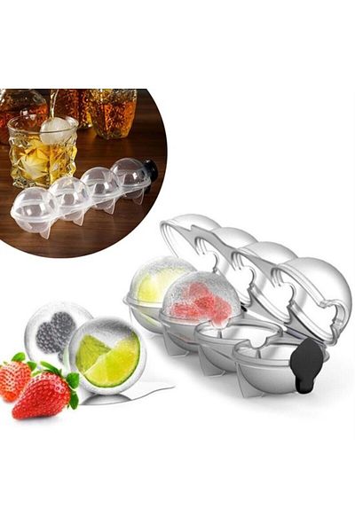 Mu Art Ahşap Sphere Ice Box - 26317 (5175)