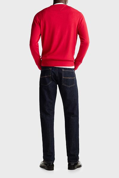 Tommy Hilfiger Pamuk a Kaşmir Karışımlı Regular Fit Bisiklet Yaka Kazak Erkek KAZAK MW0MW28046 XLG