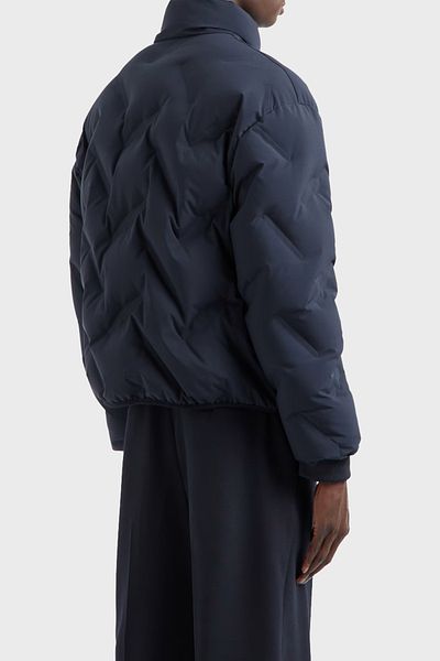 Emporio Armani معطف رجالي قابل للنفخ - مبطن، مقاس عادي، حشوة أسفل، ياقة واقفة، معطف قصير قابل للنفخ 6D1BD6 1N