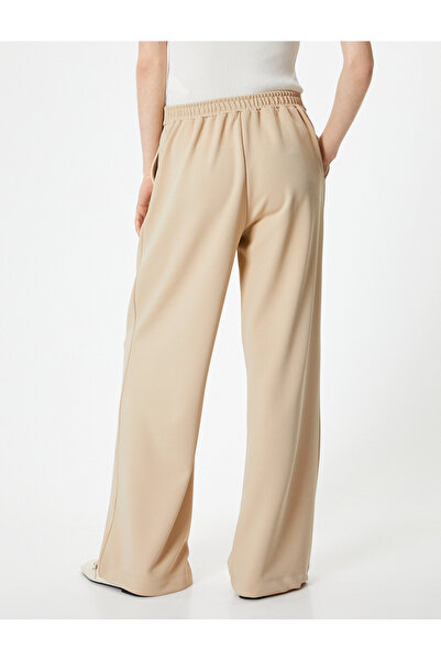 Koton Nohavice Palazzo so širokými nohavicami v páse s detailom