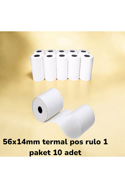 ingenico 56x14 Mm Iwe280- Move5000f- Ide280 Yazar Kasa Kaliteli Termal Yazarkasa Pos Rulosu 1 Paket 10 Adet