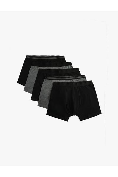 Koton Set boxer 5 piese multicolor cu talie elastica