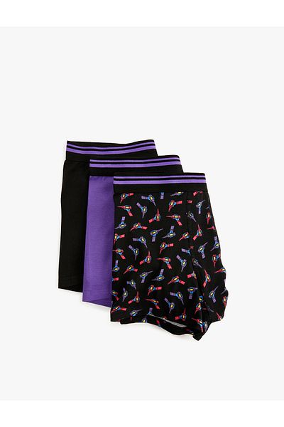 Koton Set boxer din 3 piese joc imprimat multicolor