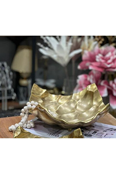 MIARIK DESIGN & DEKORASYON Dekoratif Dövme Kare Döküm Tabak Sunum