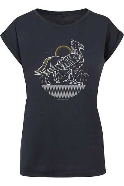 ABSOLUTE CULT Harry Potter - Seidenschnabel-Line-Art-T-Shirt für Damen