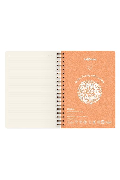 Le Color Botanical Spiralli Defter Çizgili Sarı 17x24 cm